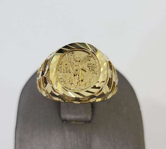 10k 50 Pesos Coin Centenario Ring Yellow Gold Men Real Genuine