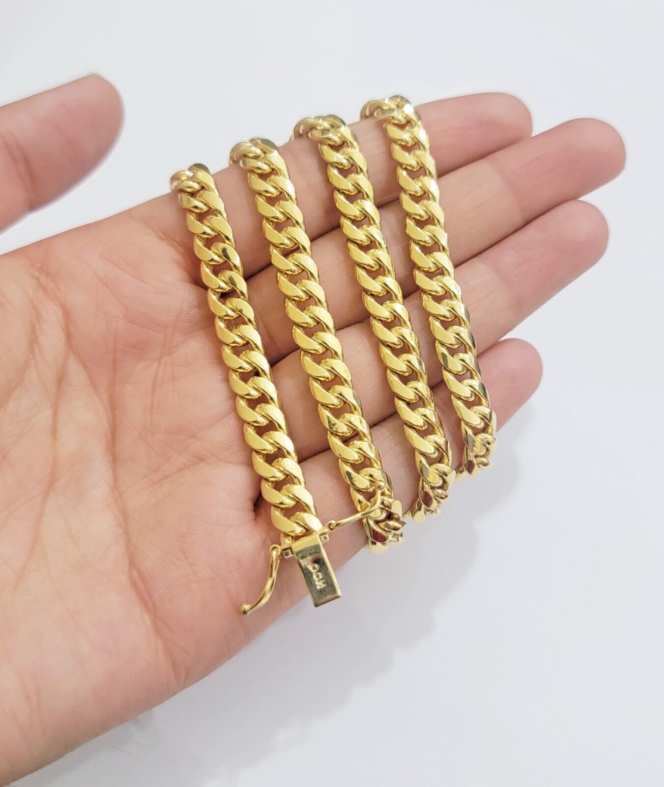 10k Gold Chain Necklace 6mm Miami Cuban Link 20" - 26 Inch REAL 10kt Yellow Gold