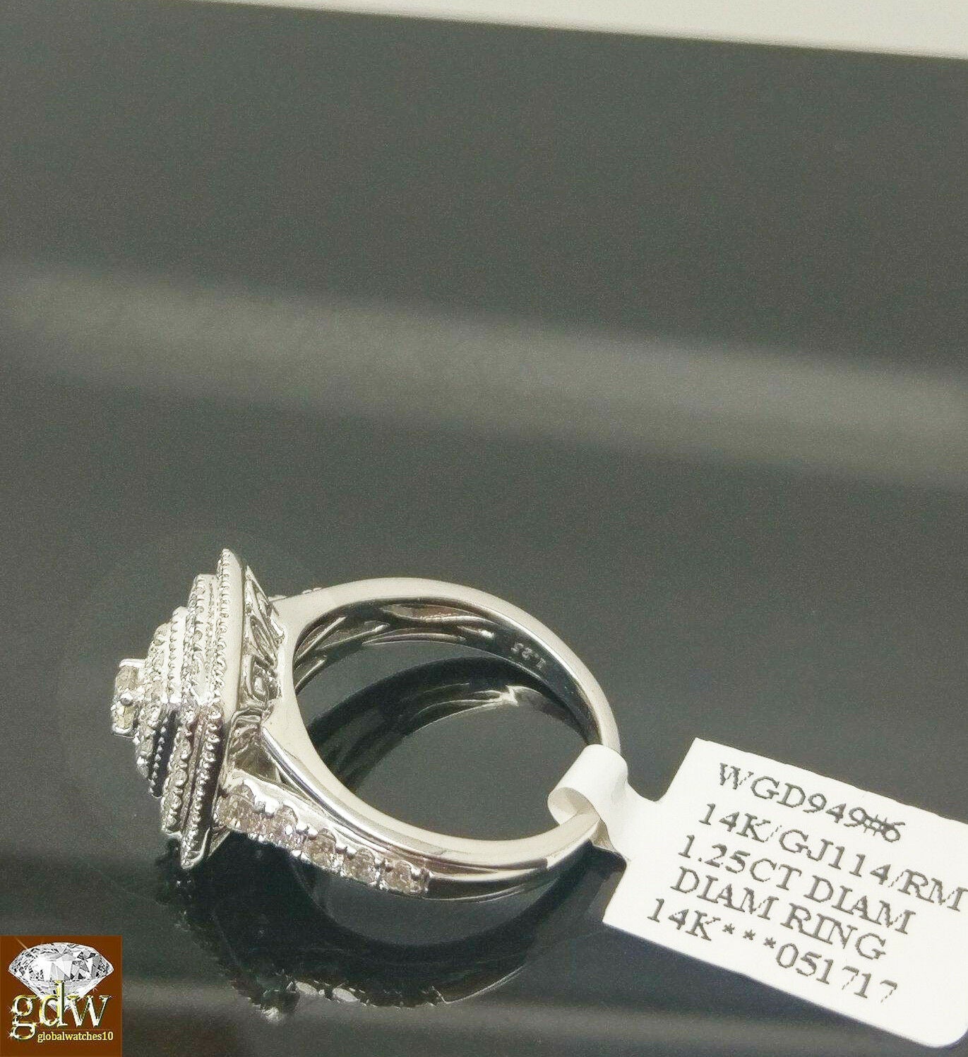 14k White Yellow Gold Ladies 1.25CT Diamond Ring Women SIZE 7 Band ,GENUINE REAL