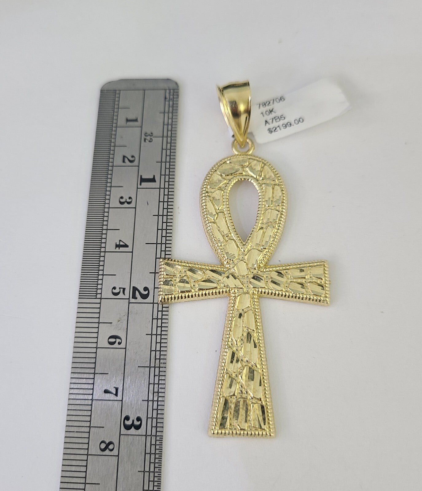 REAL 10k Yellow Gold Cross Pendant Rope Chain SET Necklace 18-30'' 8mm For Mens