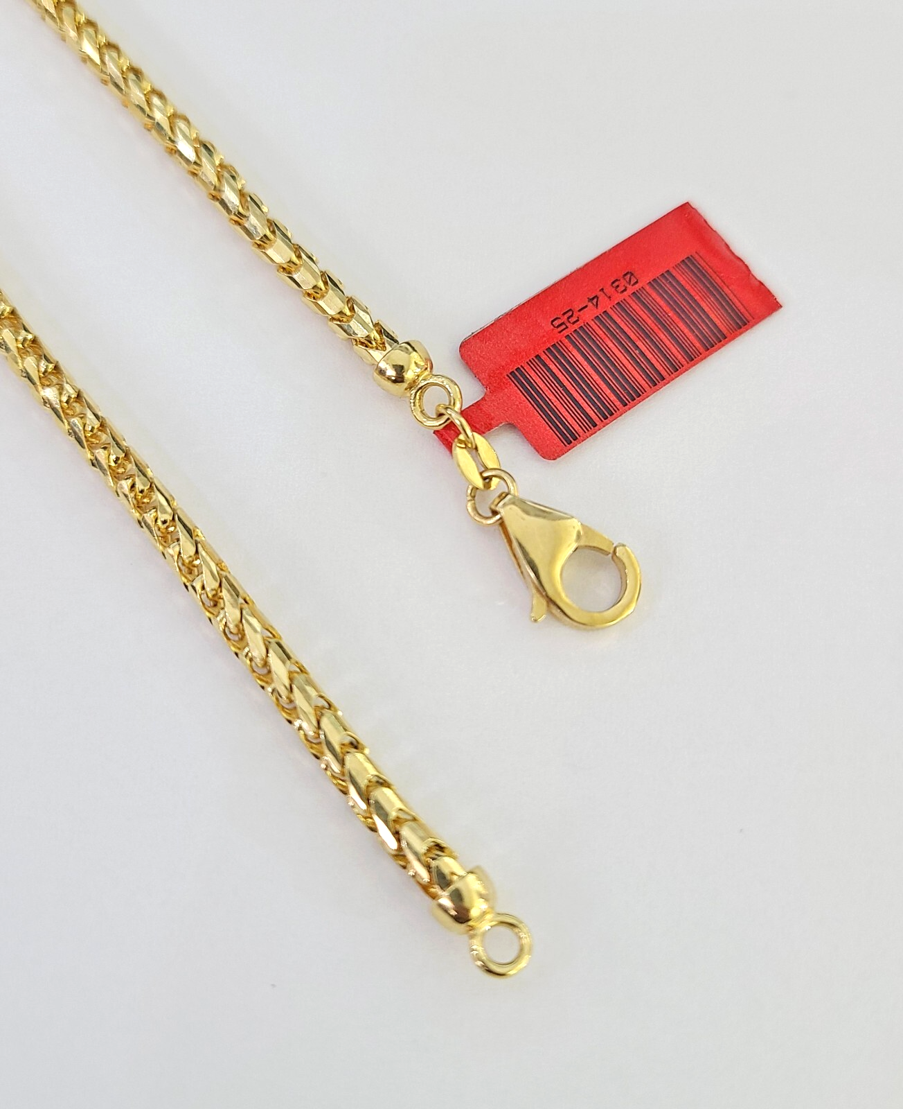 Real 18k Yellow Gold Franco Chain Necklace 24 Inch 3 mm SOLID 18kt Genuine