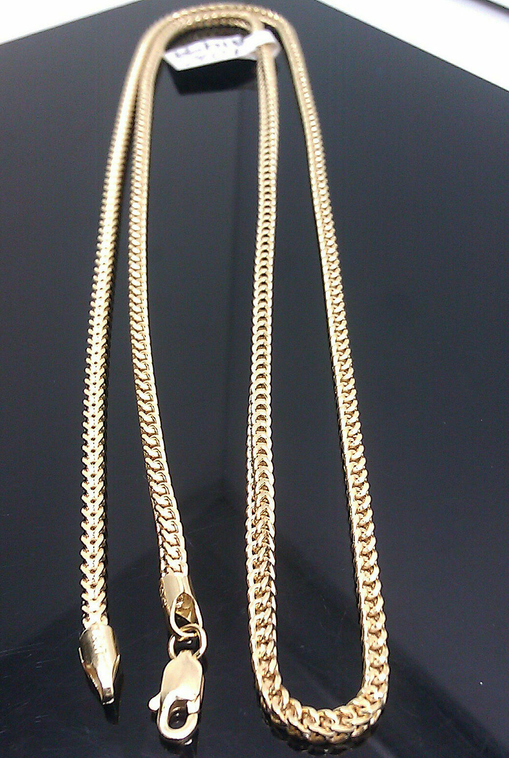 Real 10k yellow Gold Franco Chain 22" Necklace For Men Women Strong