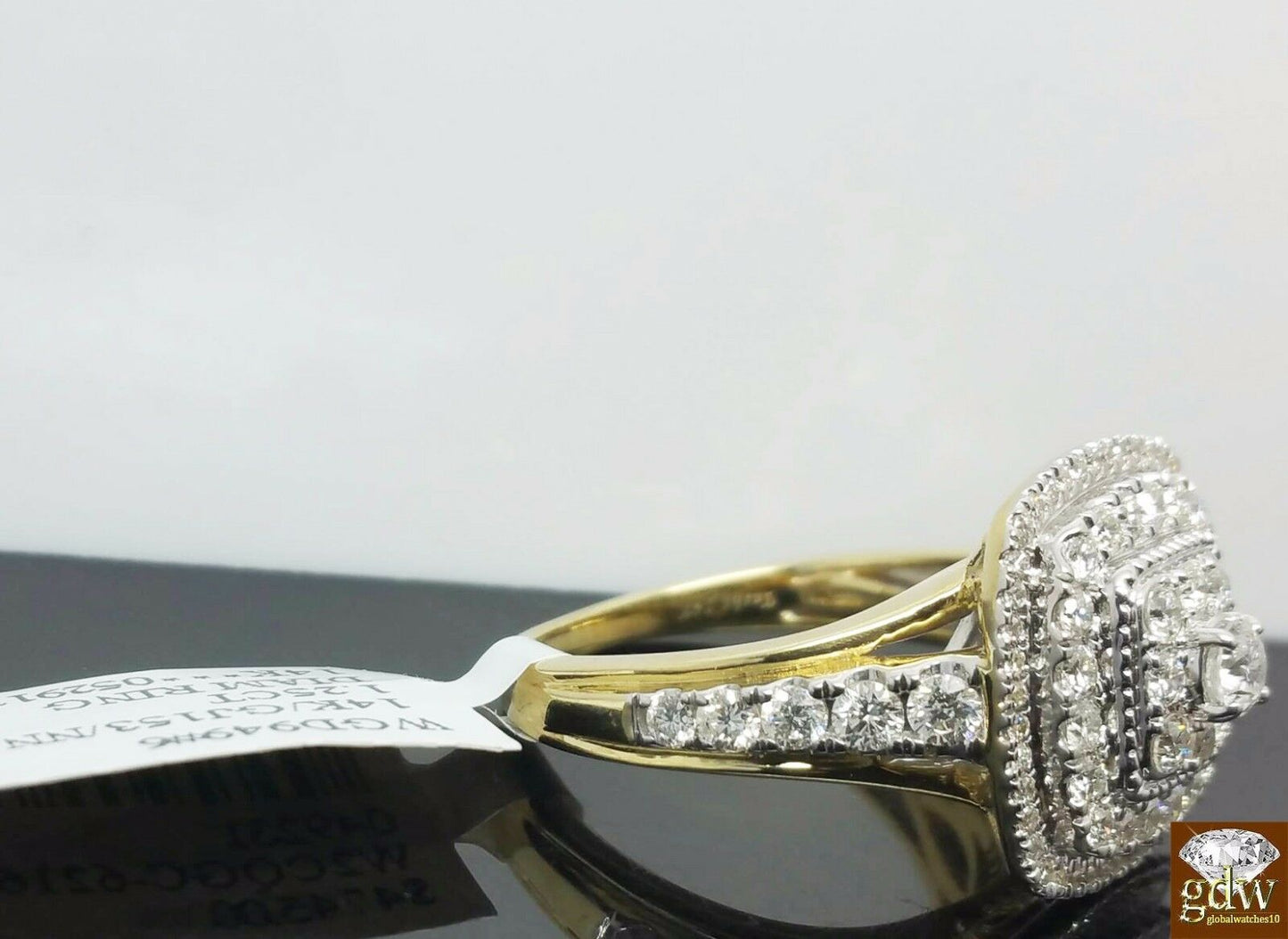 14k White Yellow Gold Ladies 1.25CT Diamond Ring Women SIZE 7 Band ,GENUINE REAL