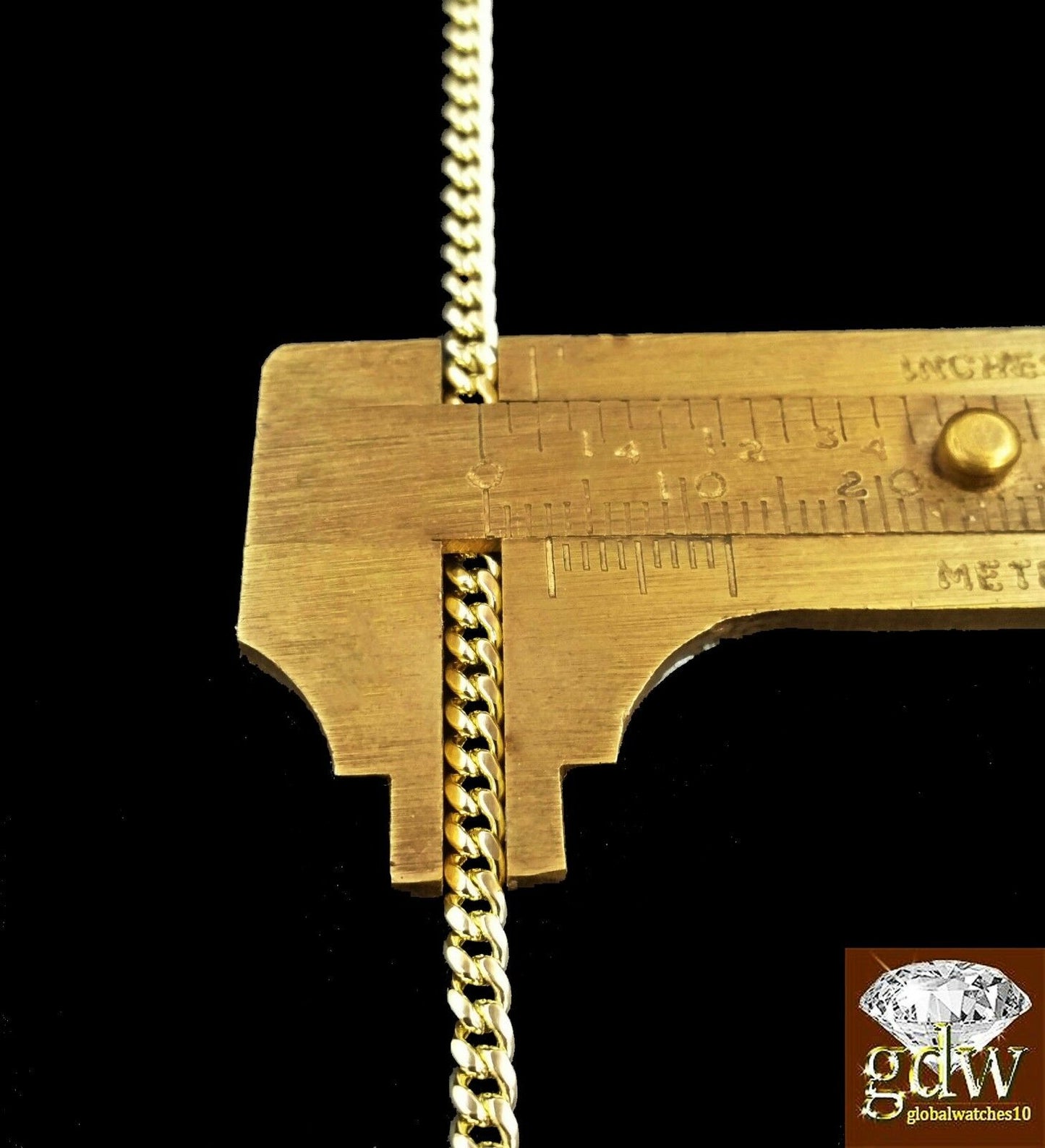 10k Gold Chain For Mens/Women Real Gold Cuban Chains 20" 22" 24" 26" 28" 30 3mm