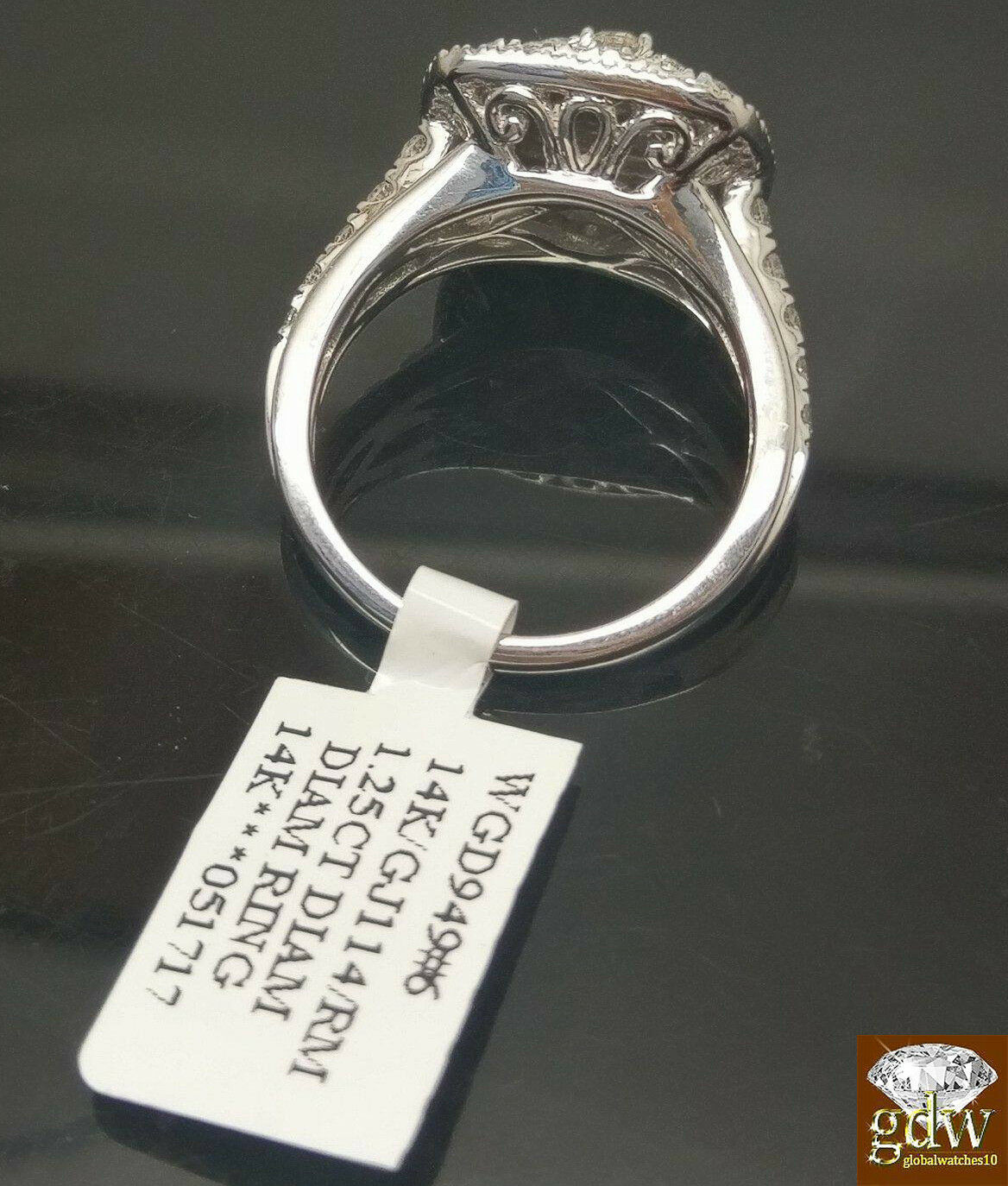 14k White Yellow Gold Ladies 1.25CT Diamond Ring Women SIZE 7 Band ,GENUINE REAL