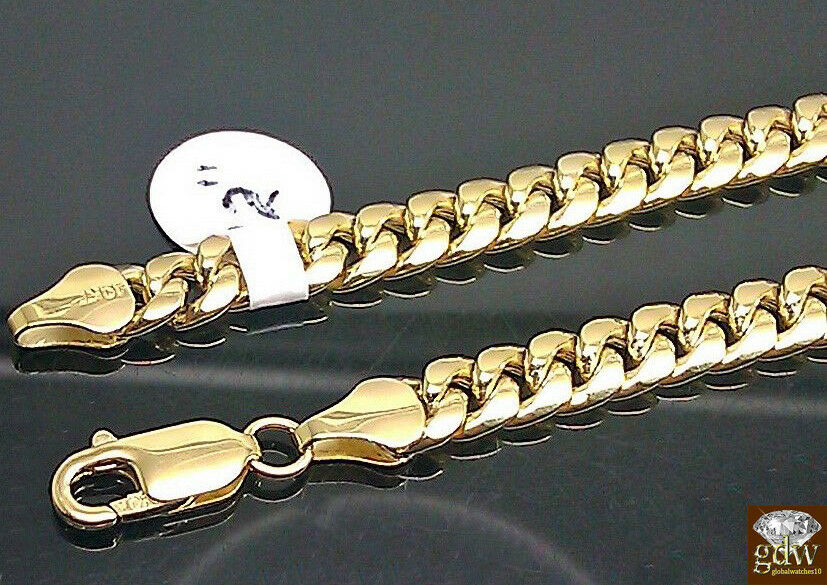 10k Gold THICK Miami Cuban Chain 30inch 8mm Real 10k Genuine Gold Cuban