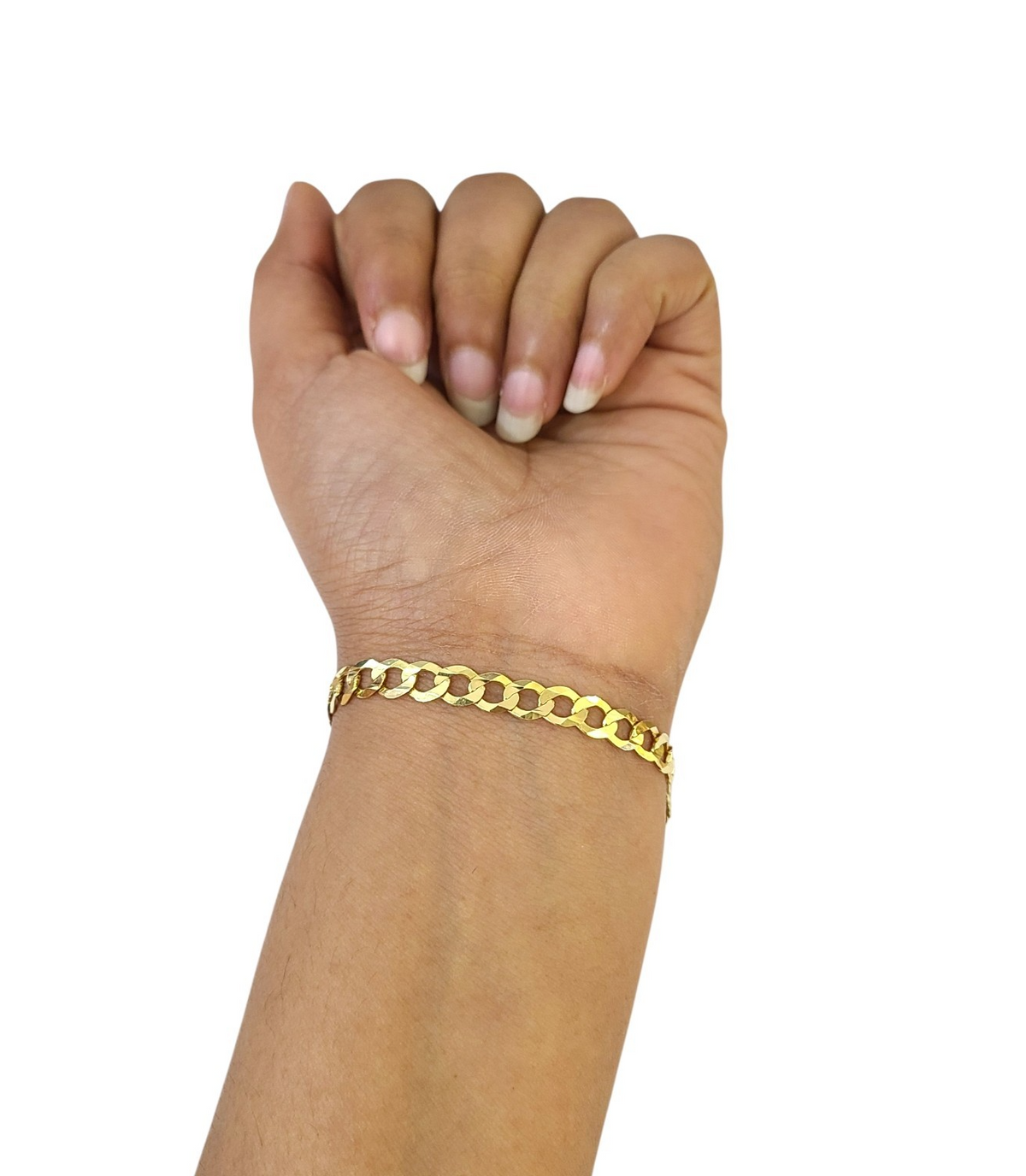Real 10k Cuban Curb Bracelet Yellow Gold Solid 8 Inch 6mm 10kt Bracelet