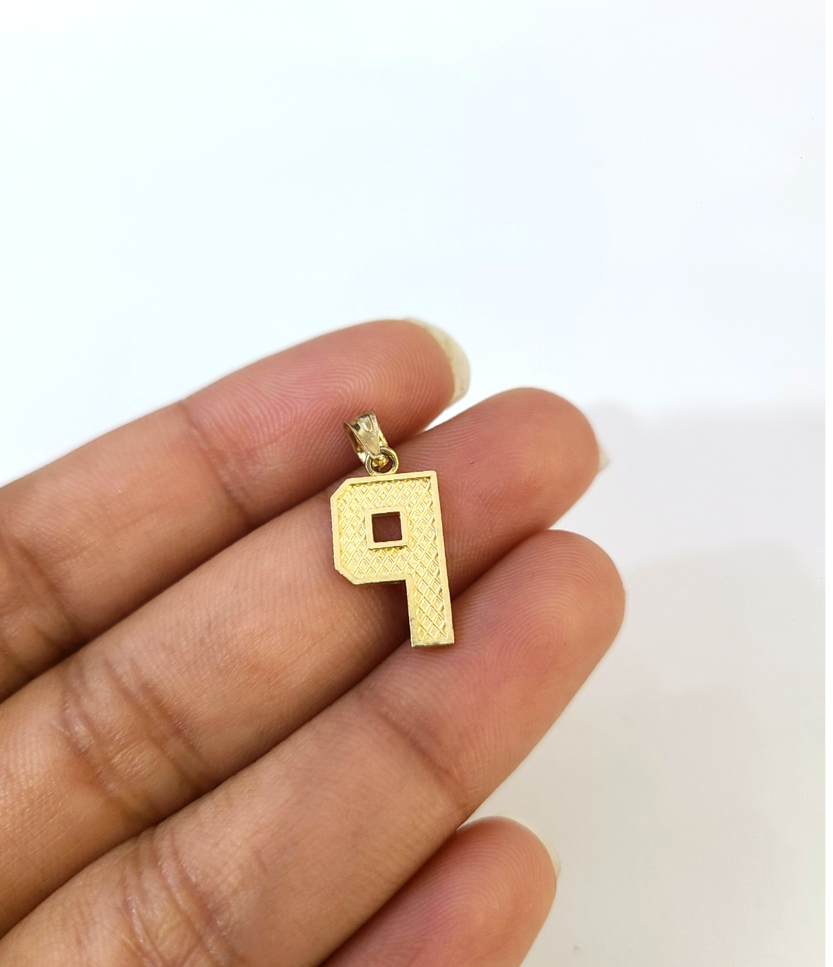 10K Yellow Gold P Initial Charm Pendant Alphabet Real 10kt Men Women
