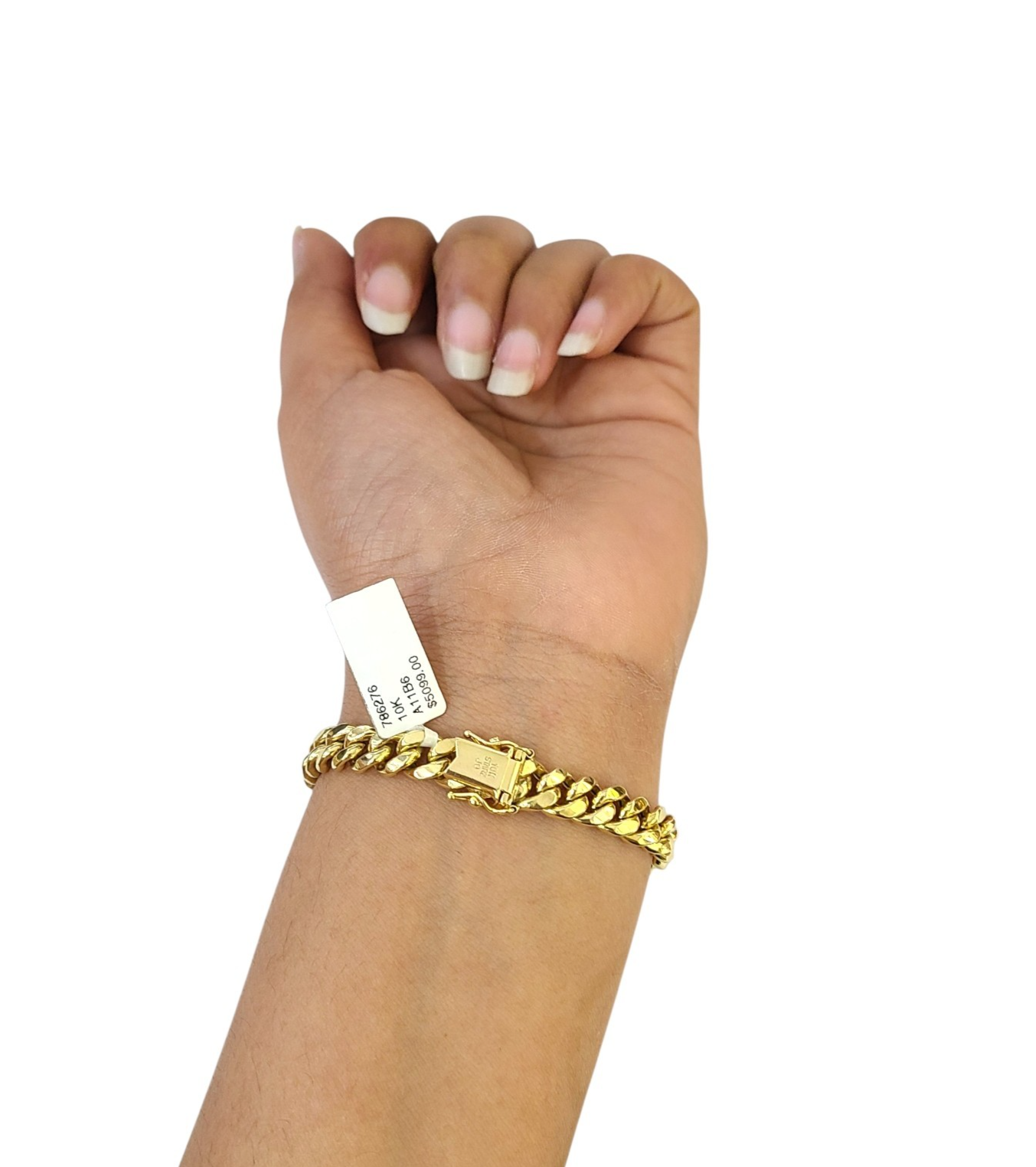 Real 10k Yellow Gold Bracelet Miami Cuban Link 6.5 Inch 8mm Men Women 10 KT