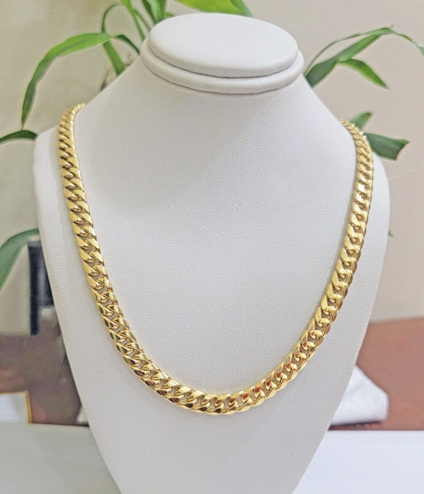 10k Gold Chain Necklace 6mm Miami Cuban Link 20" - 26 Inch REAL 10kt Yellow Gold