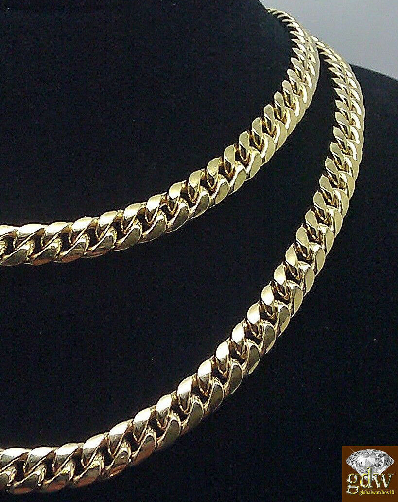 10k Gold THICK Miami Cuban Chain 30inch 8mm Real 10k Genuine Gold Cuban