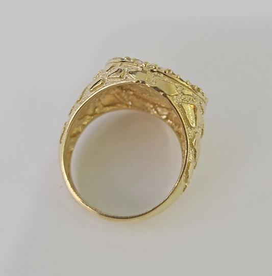 10k 50 Pesos Centenario Ring Yellow Gold Men Real Genuine