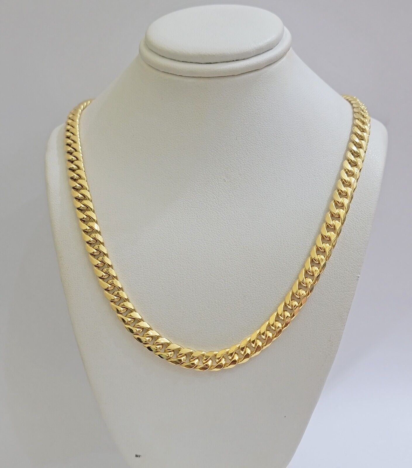 10k Gold Chain Necklace 6mm Miami Cuban Link 20" - 26 Inch REAL 10kt Yellow Gold