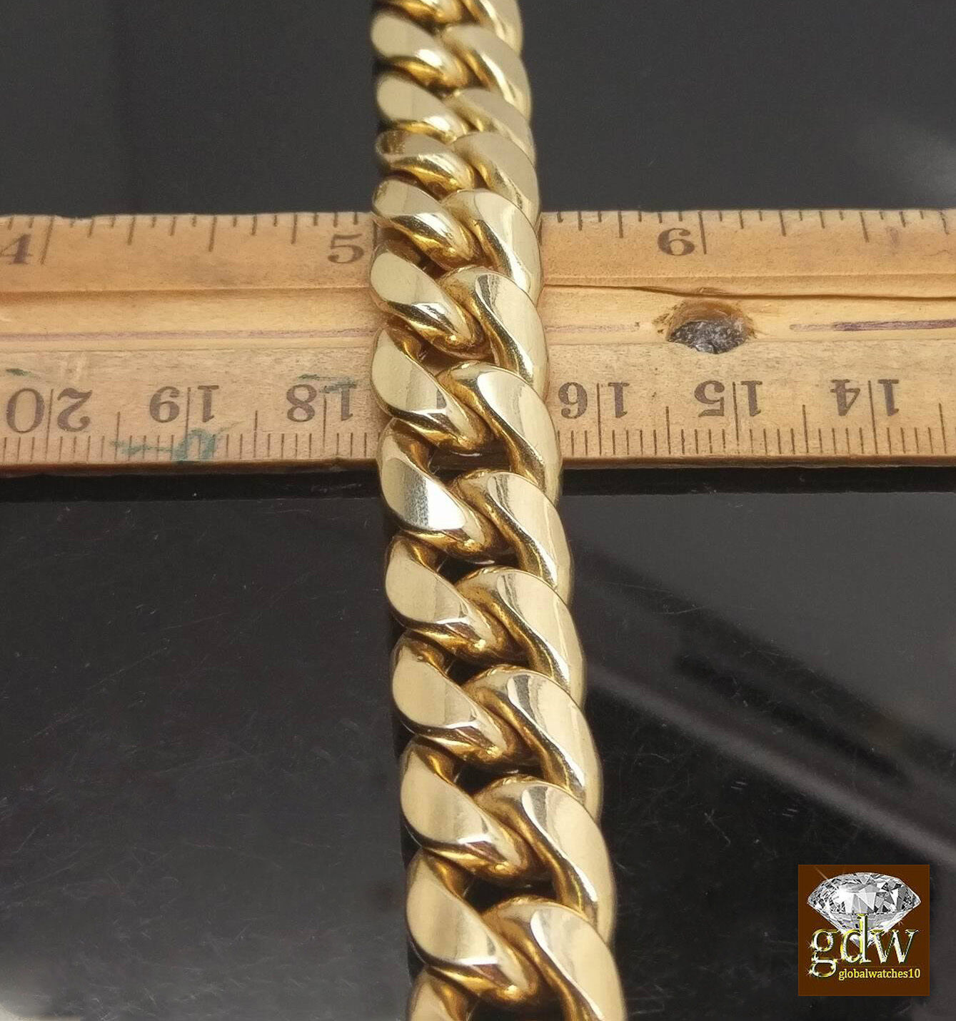 10k Gold THICK Miami Cuban Chain 30inch 8mm Real 10k Genuine Gold Cuban