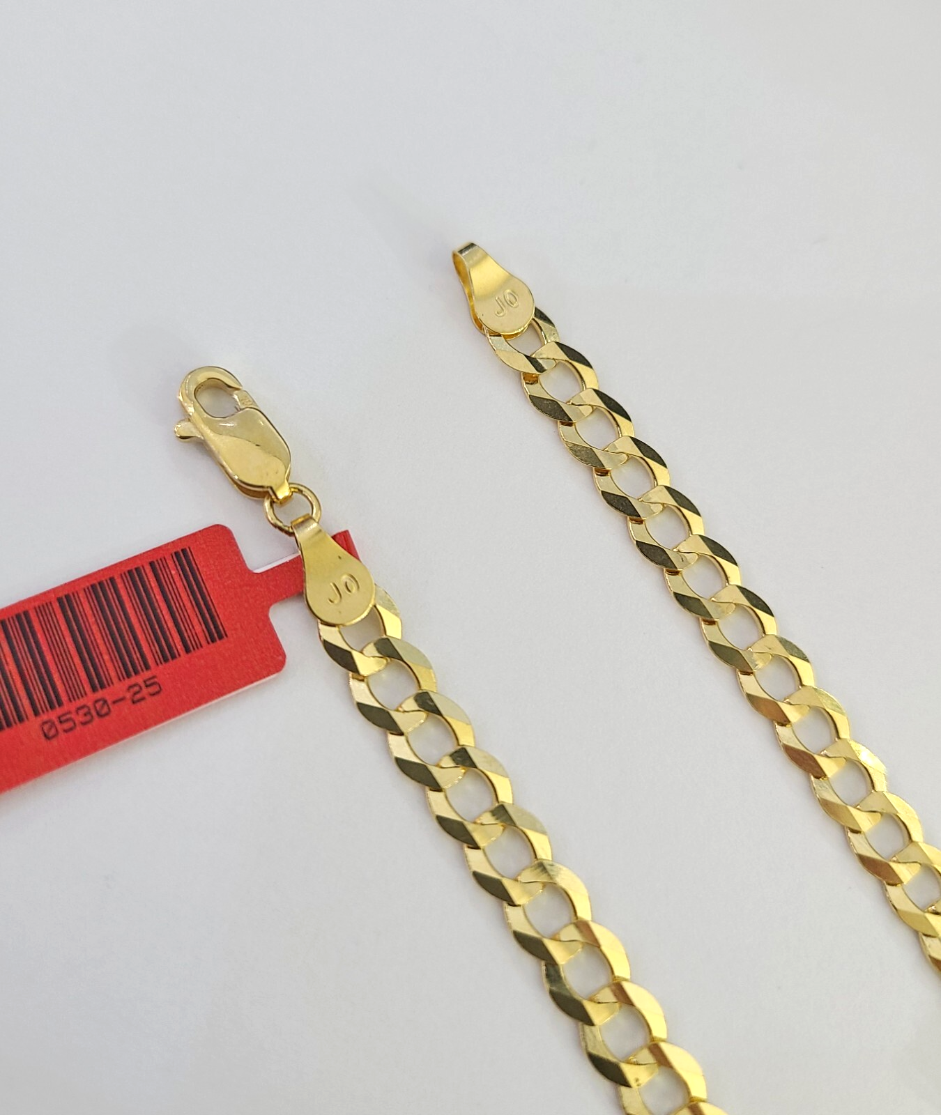 Real 18kt Cuban Curb Chain Necklace 6mm 24 Inch Yellow Gold Men Women SOLID