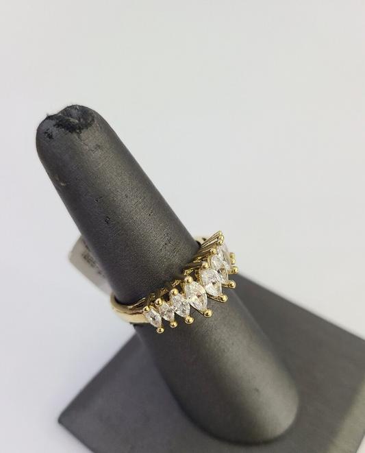 10k Yellow Gold Ladies Ring Womens Casual Band SALE Real Brand New