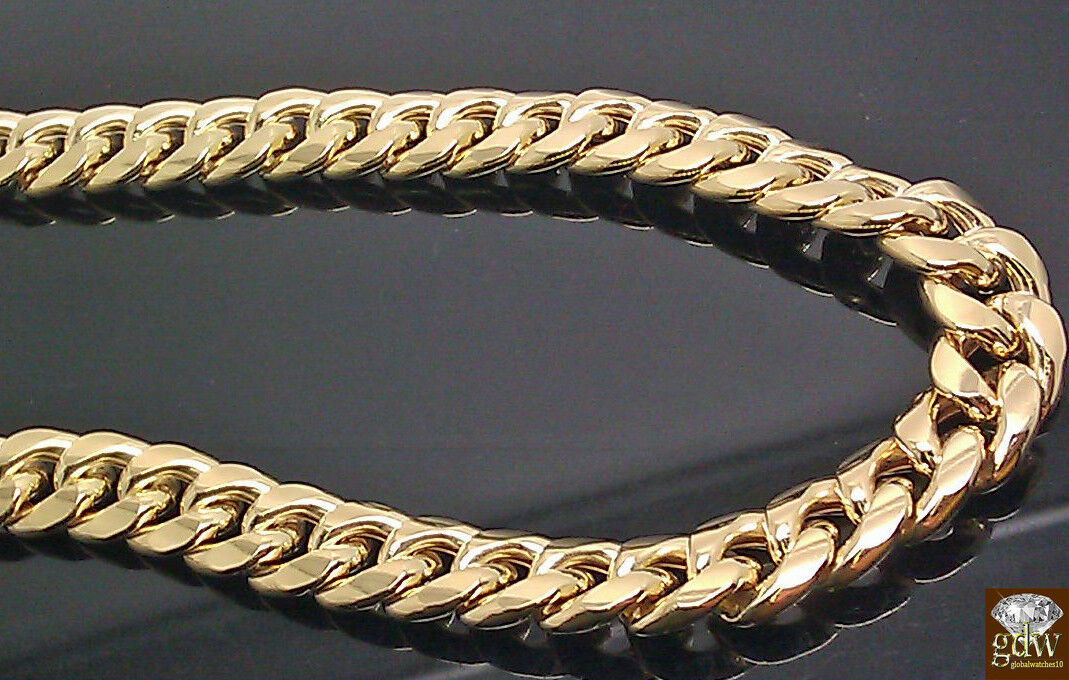 10k Gold THICK Miami Cuban Chain 30inch 8mm Real 10k Genuine Gold Cuban