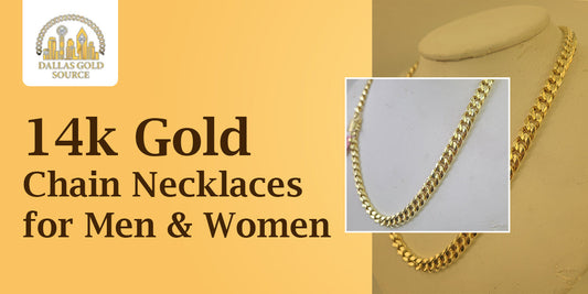 14k Gold Chain Necklaces for Men & Women