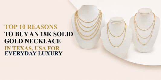 Buy an 18K Solid Gold Necklace in Texas, Usa 