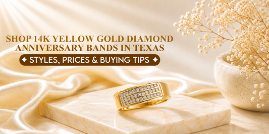 Shop 14K Yellow Gold Diamond Anniversary Bands in Texas