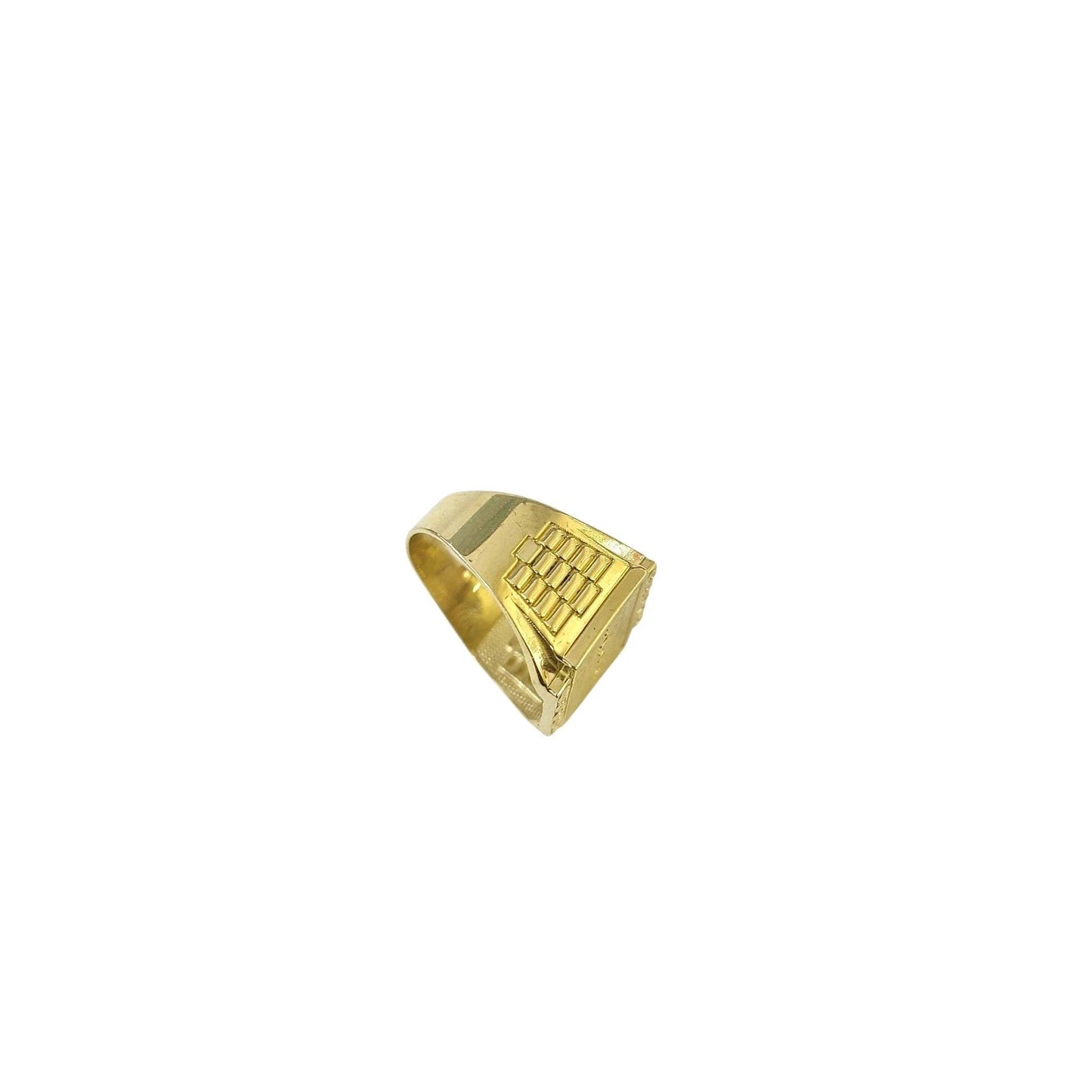 10K Yellow Gold Mens Last Supper Ring Signet Religious Band Bold Statement