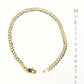 Men's Ladies 10K Solid Cuban Link Diamond Cuts Gold Bracelet Yellow Gold 7 Inch