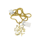 Real 10k Gold Franco Chain No Days Off Charm Pendant Necklace SET 2.5mm 18"-26"