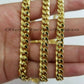10k Yellow Gold Miami Cuban Necklace 6 7 8 MM chain 20" 22" 24" 28" 30" Box Lock