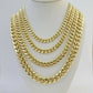 Real 14k Gold Chain Necklace Miami Cuban Link 6mm-9mm 8"-30" Inch ,Strong, Men's