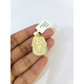 Real 10k Gold Franco Necklace Chain Pharaoh Head Charm 2.5mm 18"-26" Pendant SET