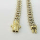 10K Yellow Gold Royal Miami Cuban Chain With Diamond Cut, 24 inches 7 mm Real