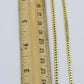 Real 10k Yellow Franco Necklace 3mm Chain Lobster Clasp 18" -26" Men Women Rope