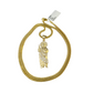 Real 10k Gold Franco Chain Saint Jude Charm Pendant Necklace SET 2.5mm 18"-26"