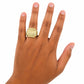 10K Yellow Gold Mens Last Supper Ring Signet Religious Band Bold Statement