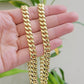 Mens 10k Yellow Gold Chain Neckalce Miami cuban Link 8mm 18" - 30 Inch REAL 10KT