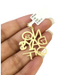 Real 10k Gold Franco Chain No Days Off Charm Pendant Necklace SET 2.5mm 18"-26"