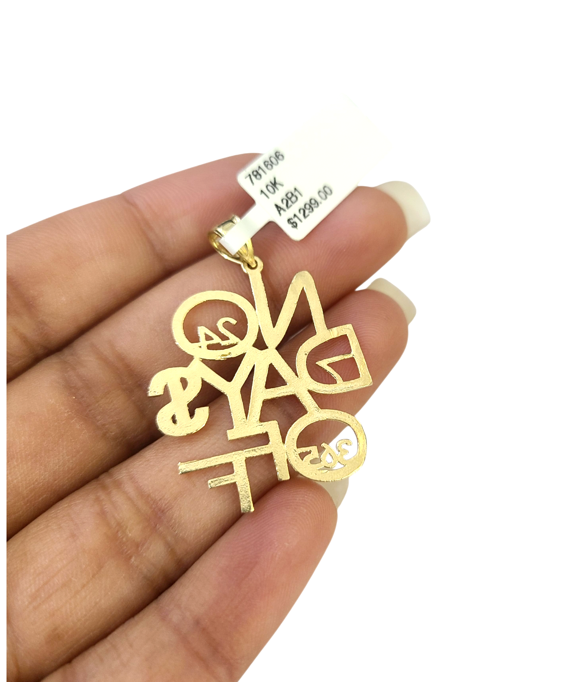 Real 10k Gold Franco Chain No Days Off Charm Pendant Necklace SET 2.5mm 18"-26"