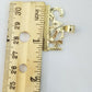10K Lucky CASH Gold Charm Pendant 4mm Miami Cuban Chain 18 20 22 24 26 Inch Real