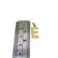 10K Yellow Gold E Initial Charm Pendant Alphabet Real 10kt Men Women
