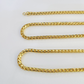 Real 18k Yellow Gold Franco Chain Necklace 24 Inch 3 mm SOLID 18kt Genuine
