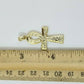 REAL 10k Yellow Gold Rope Chain Ankh Cross Charm Pendant 3mm Necklace Set 16-28"
