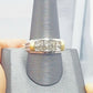 REAL 10k White Yellow Gold Engagement Wedding Band Men 0.48 CT Real Diamond