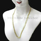 SOLID 14k Yellow Gold Ladies Chain Necklace 22 Inch Cuban Curb Link  3 MM Women