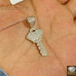 10k Gold Key to the City Charm Pendant with Miami Cuban Chain 20 22 24 26 inch