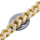 REAL 10k Gold Diamond Necklace Chain Miami cuban Link Tennis 22" 11mm 16CT SOLID