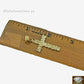 10k Gold Jesus Cross Charm, Pendant with Miami Cuban Chain in 22 24 26 28 Inch