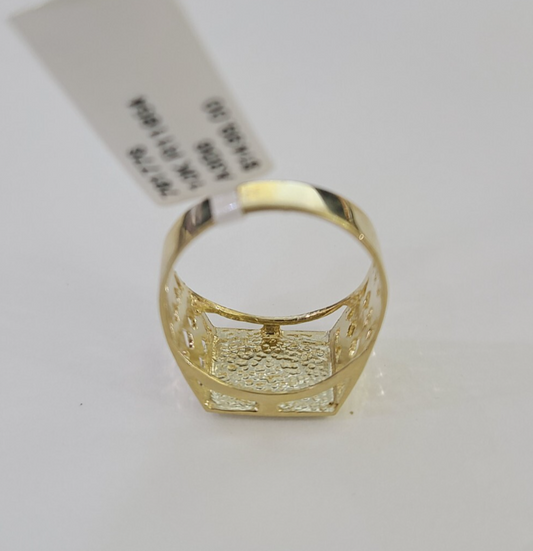 REAL Ring 10k Ring Alphabet X Initial Yellow Gold Genuine
