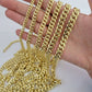 Real 14k Gold Chain Necklace Miami Cuban Link 6mm-9mm 8"-30" Inch ,Strong, Men's