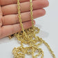 Solid 14k Gold Rope Chain Necklace 4mm 18"- 30" Inch REAL 14KT Yellow Gold