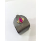 10k Gold Pink Marquise CZ Flower Ring Delicate Floral Ladies Statement